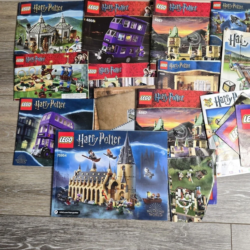 LEGO Harry Potter Instruction Manuals Bundle 75954 75957 4866 4867 75947 3862